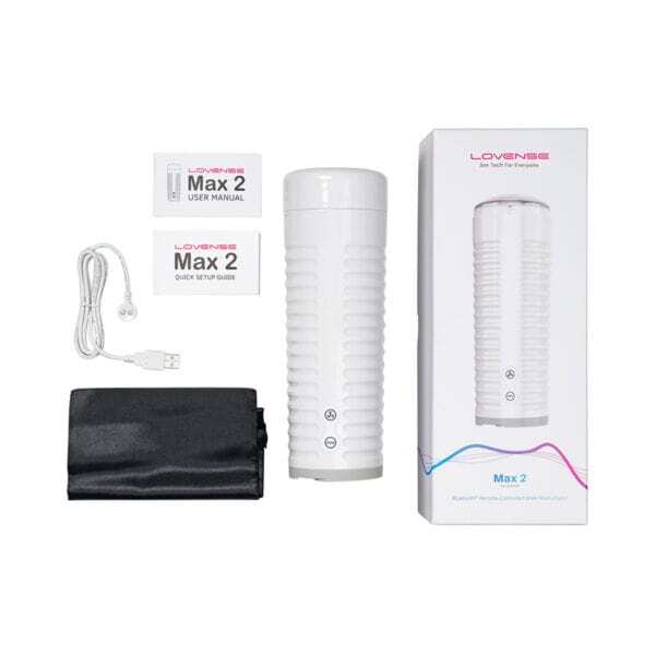 Buy a Lovense Max 2 Bluetooth Masturbator  Neutral Sleeve vibrator.