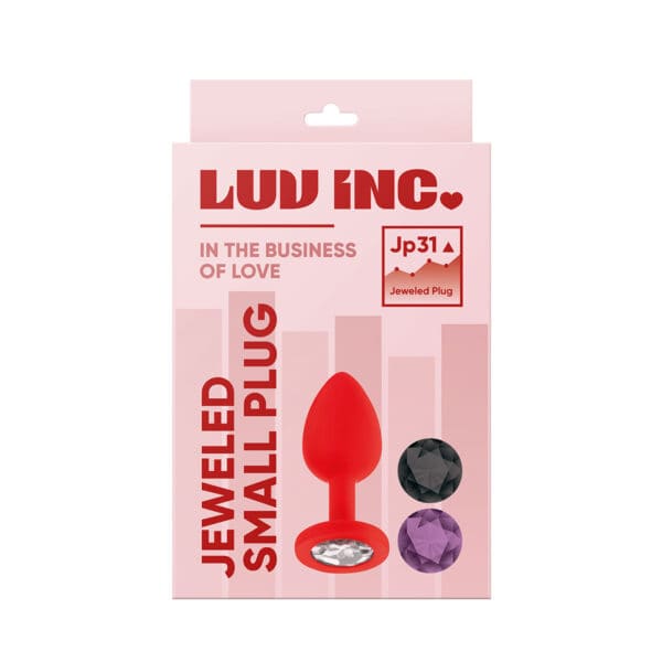 Buy a Luv Inc Jeweled Plug Small  Red vibrator.