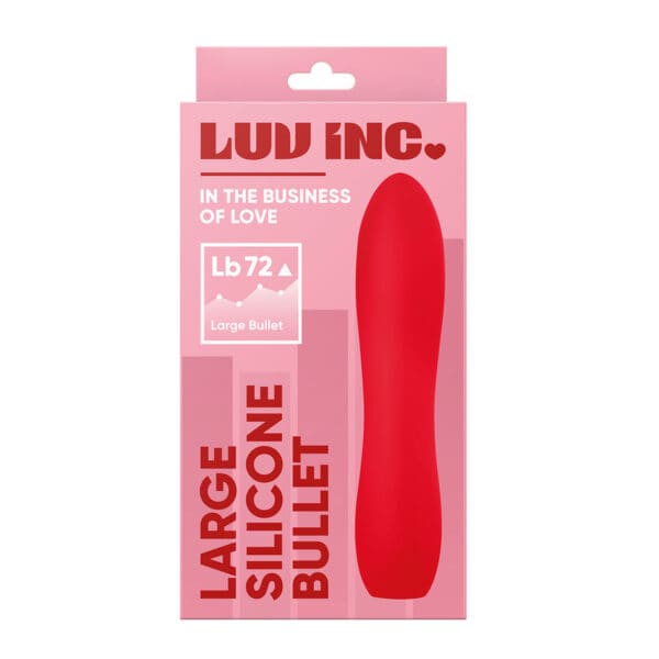 Buy a Luv Inc Large Silicone Bullet  Red vibrator.