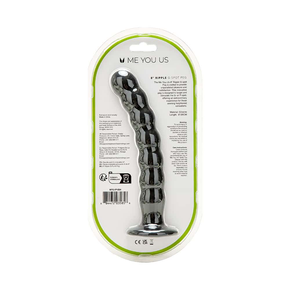 Buy a Me You Us 8in Ripple G-Spot Peg vibrator.