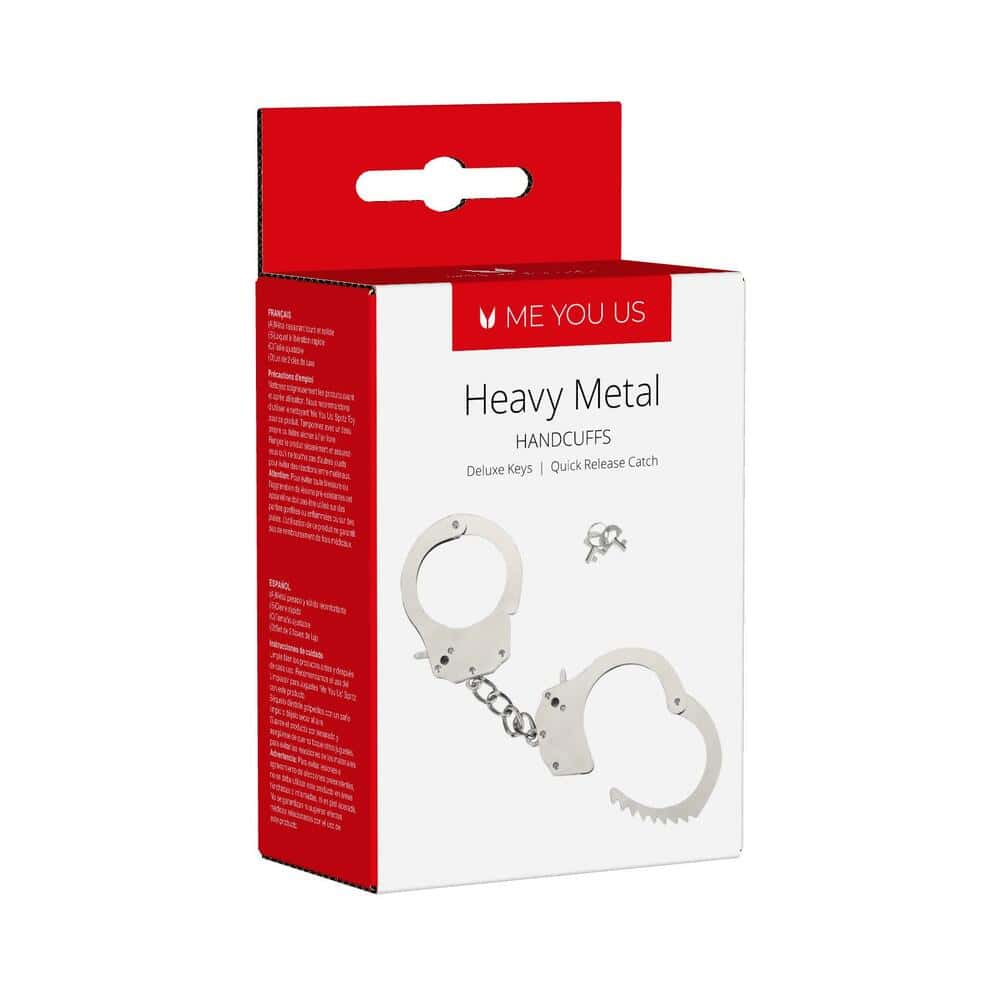 Buy a Me You Us Heavy Metal Handcuffs Silver vibrator.