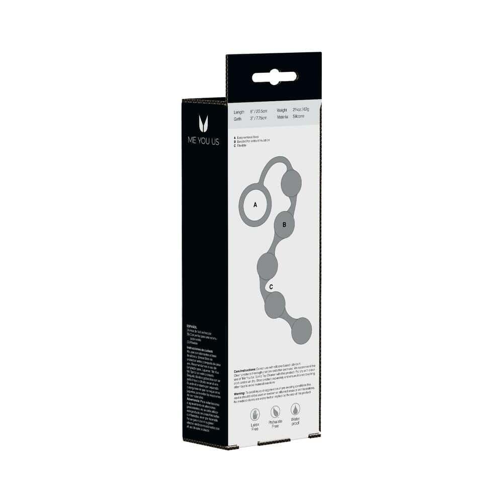 Buy a Me You Us Onyx Silicone Anal Beads Black vibrator.