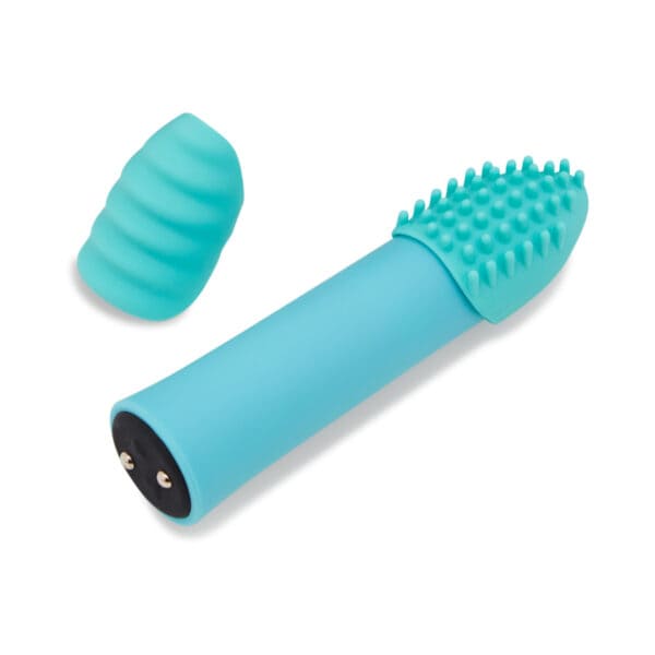 Buy a Nu Sensuelle Point Plus 20 Function Bullet with Sleeves  Tiffany Blue vibrator.