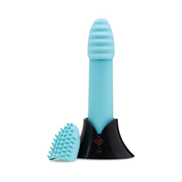 Buy a Nu Sensuelle Point Plus 20 Function Bullet with Sleeves  Tiffany Blue vibrator.