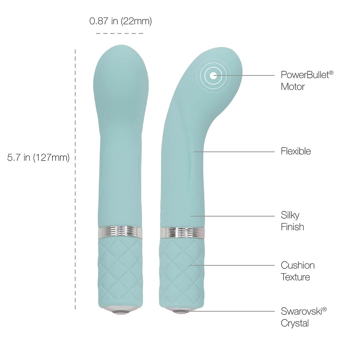 Buy a Pillow Talk Racy Mini  Teal vibrator.