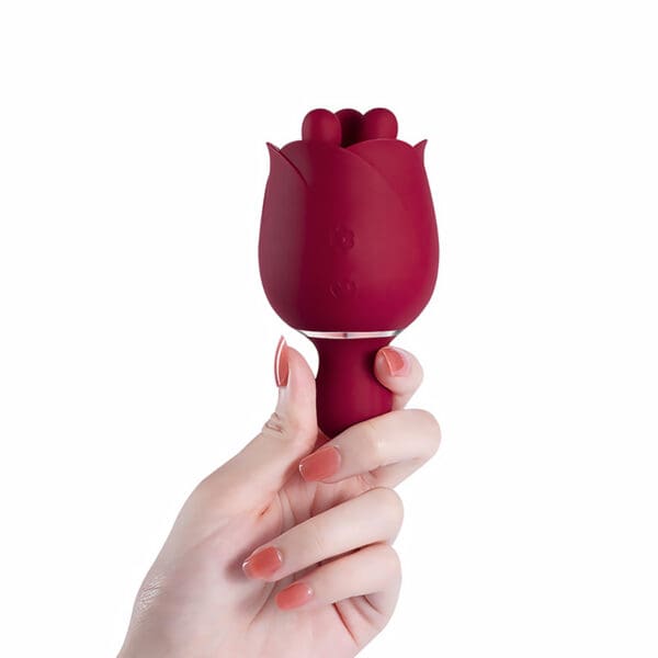 Buy a Rosewyn Rotating Rose Vibrator  Red vibrator.