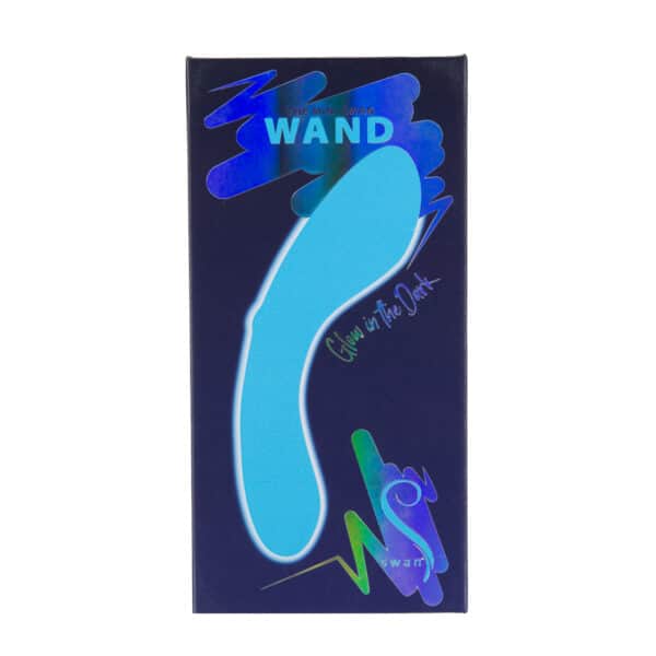 Buy a Swan The Mini Swan Wand GlowintheDark Blue vibrator.