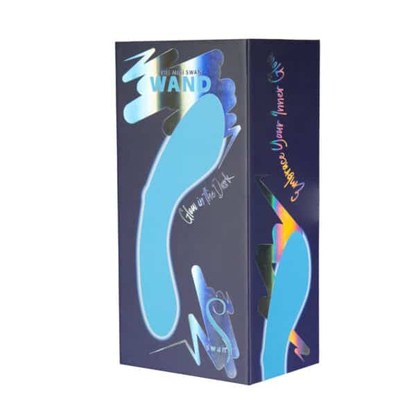 Buy a Swan The Mini Swan Wand GlowintheDark Blue vibrator.