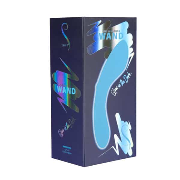 Buy a Swan The Mini Swan Wand GlowintheDark Blue vibrator.