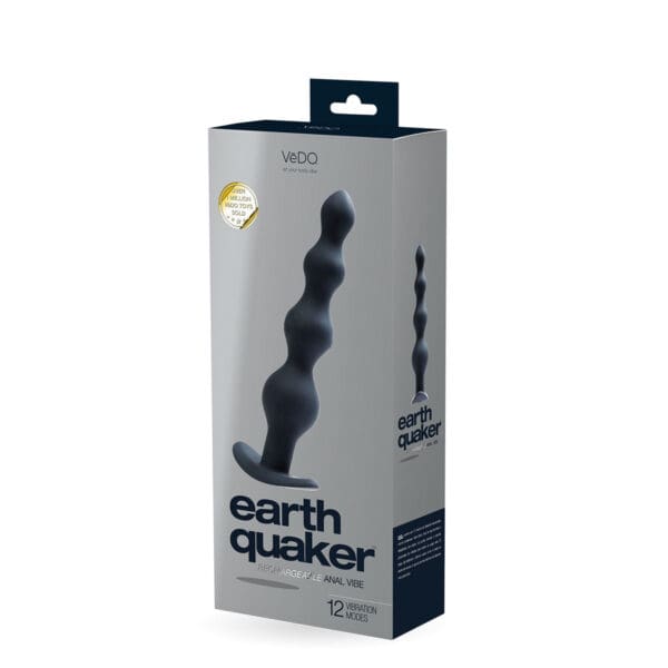 Buy a VeDO Earthquaker Anal Vibe  Black vibrator.