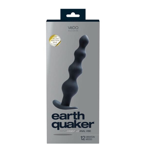 Buy a VeDO Earthquaker Anal Vibe  Black vibrator.