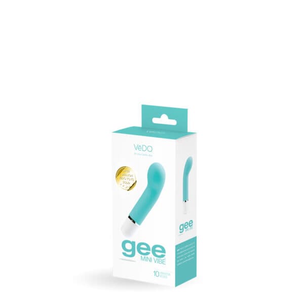 Buy a VeDO Gee Mini Vibe  Turquoise vibrator.