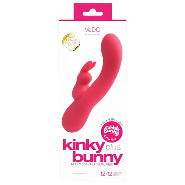 Buy a VeDO Kinky Bunny Plus Rabbit Vibe  Pink vibrator.