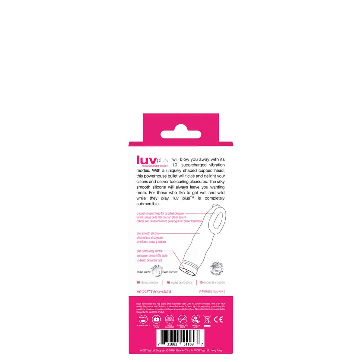 Buy a VeDO Luv Plus Mini Vibe  Pink vibrator.