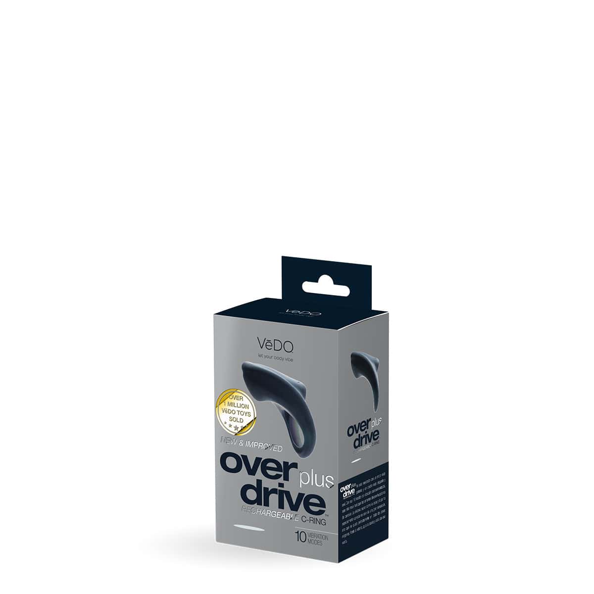 Buy a VeDO Overdrive PLUS Vibrating C-Ring  Black vibrator.