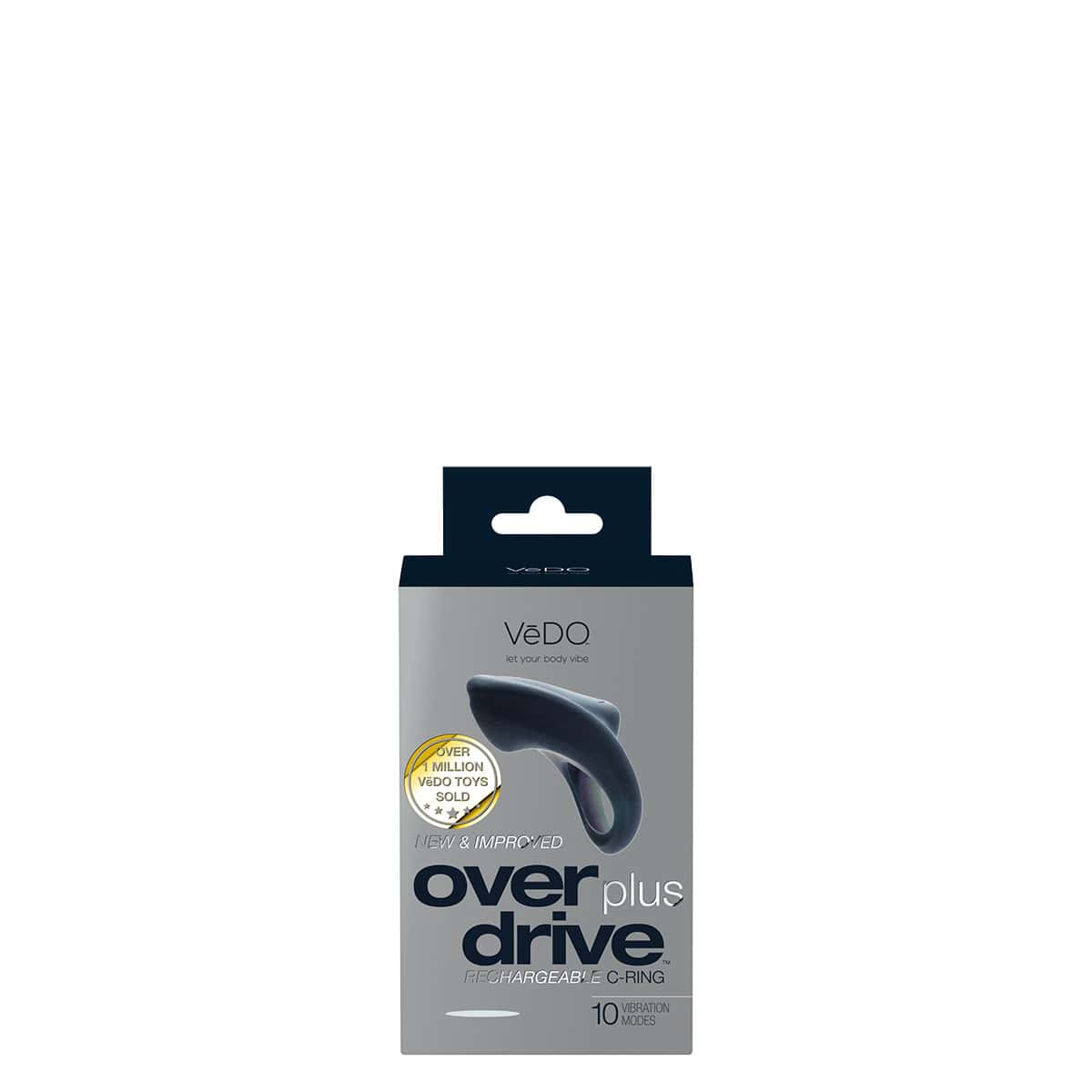 Buy a VeDO Overdrive PLUS Vibrating C-Ring  Black vibrator.