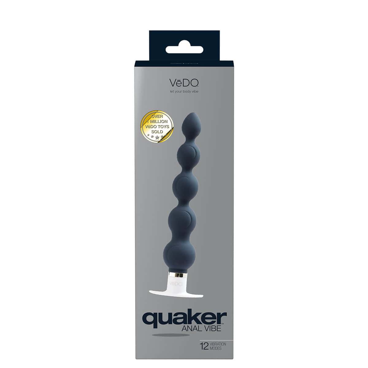 Buy a VeDO Quaker Anal Vibe  Black vibrator.