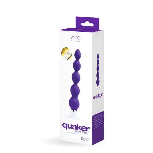 Buy a VeDO Quaker Anal Vibe  Indigo vibrator.