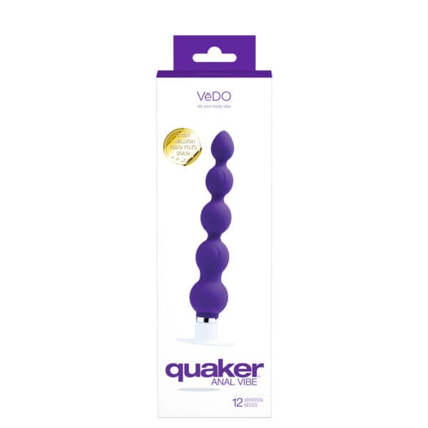 Buy a VeDO Quaker Anal Vibe  Indigo vibrator.