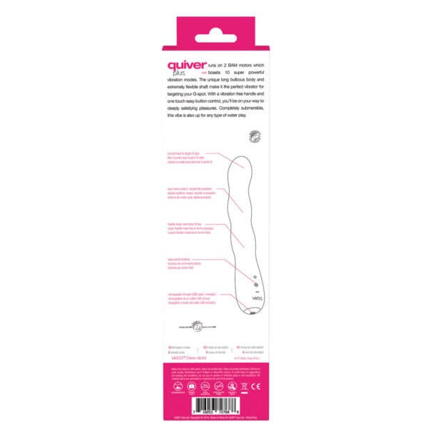 Buy a VeDO Quiver PLUS Vibe  Pink vibrator.