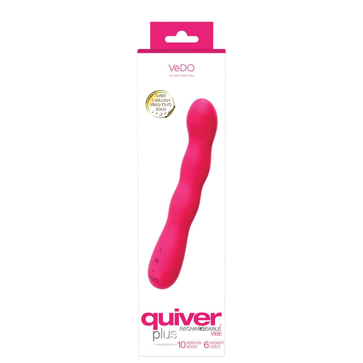 Buy a VeDO Quiver PLUS Vibe  Pink vibrator.