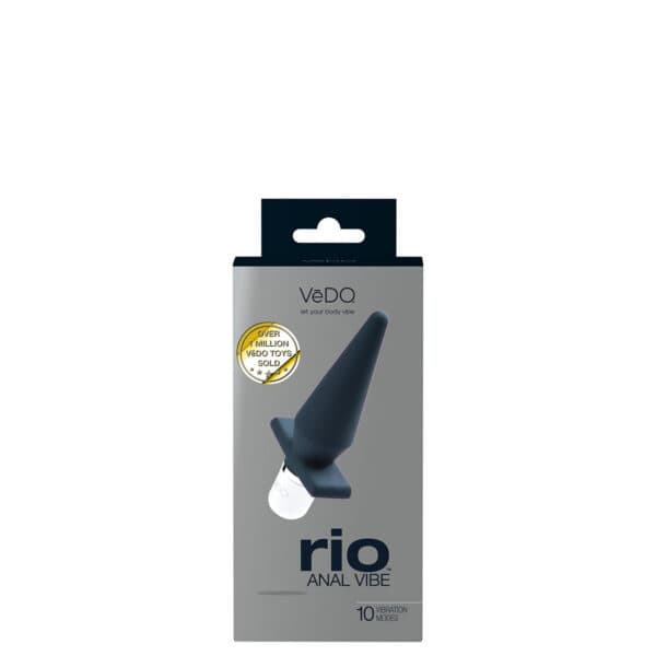 Buy a VeDO Rio Anal Vibe  Black vibrator.