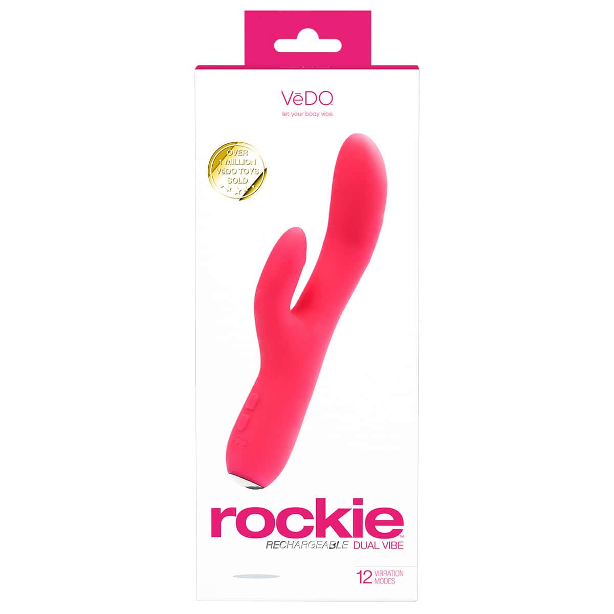 Buy a VeDO Rockie Dual Vibrator  Pink vibrator.