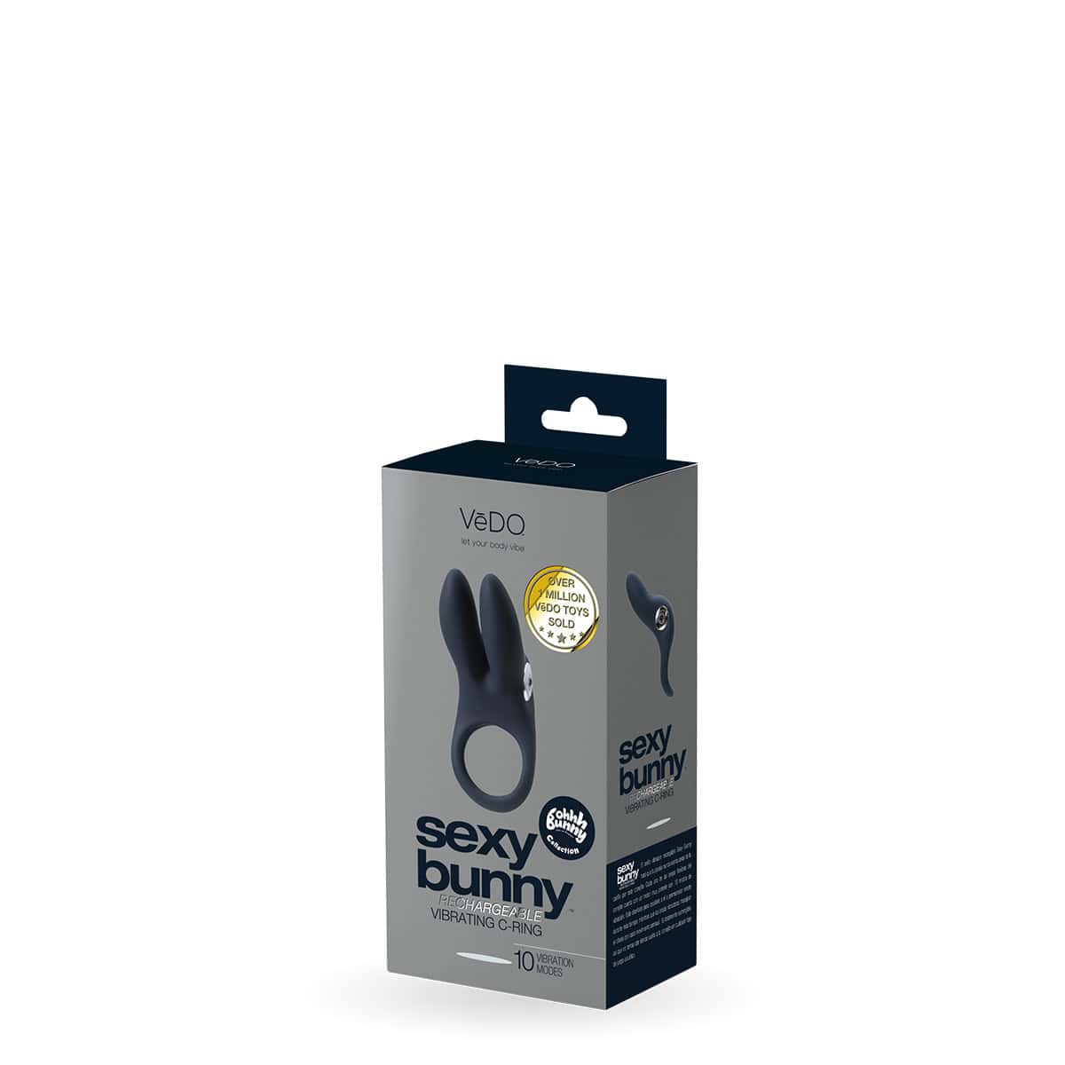 Buy a VeDO Sexy Bunny C-Ring  Black vibrator.