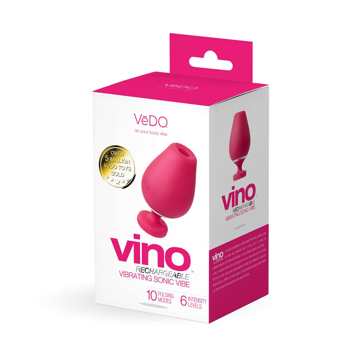 Buy a VeDO Vino Vibrating Sonic Vibe  Pink vibrator.