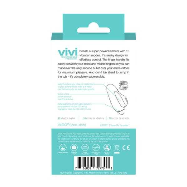 Buy a VeDO Vivi Finger Vibe  Turquoise vibrator.