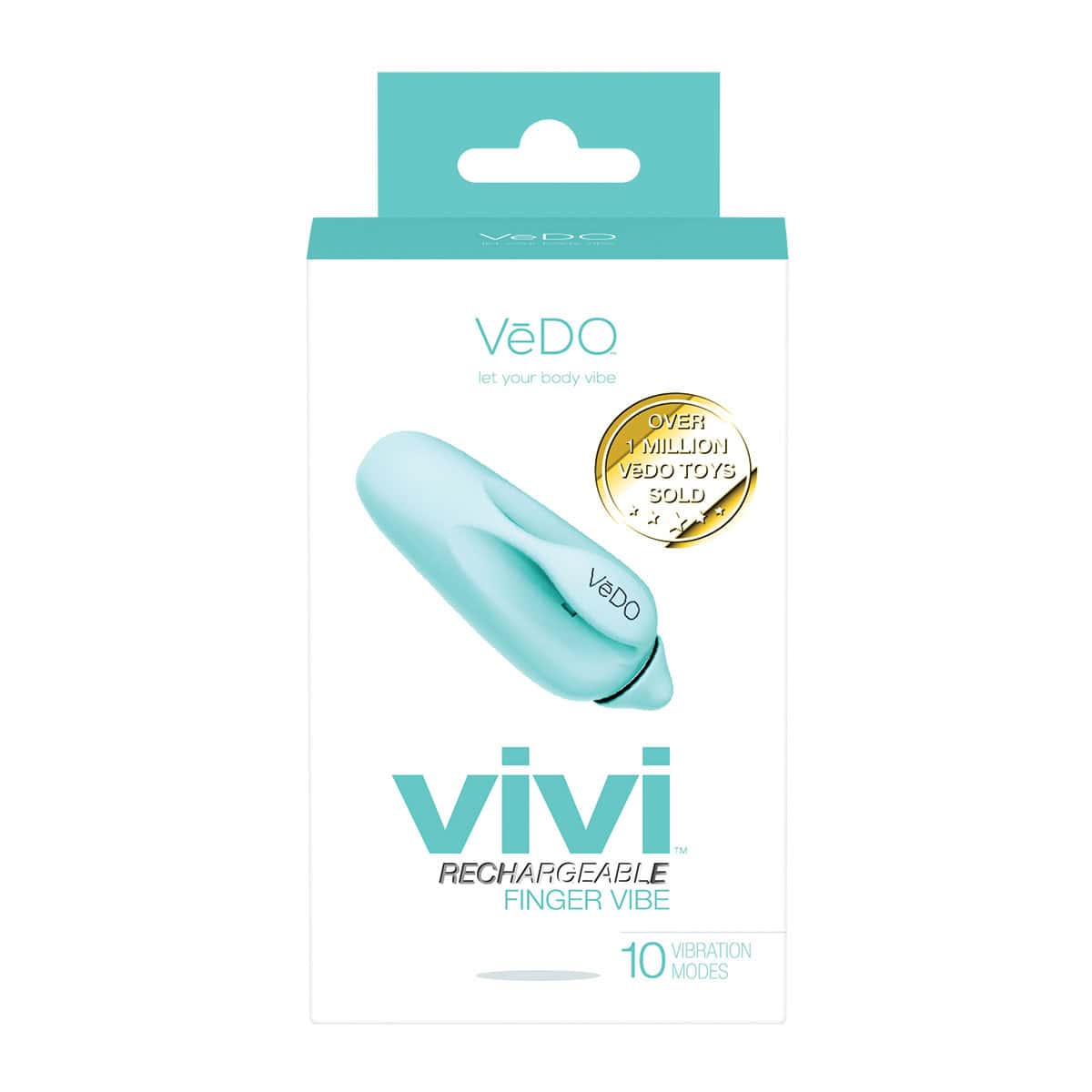 Buy a VeDO Vivi Finger Vibe  Turquoise vibrator.