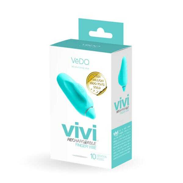 Buy a VeDO Vivi Finger Vibe  Turquoise vibrator.