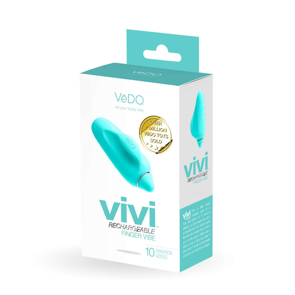 Buy a VeDO Vivi Finger Vibe  Turquoise vibrator.