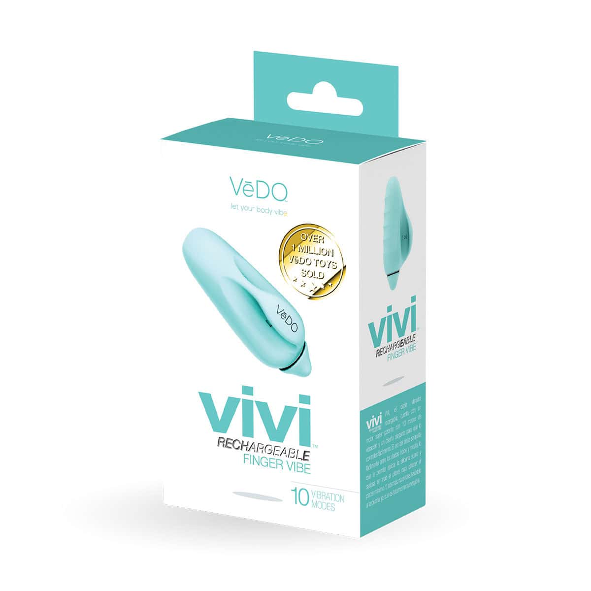 Buy a VeDO Vivi Finger Vibe  Turquoise vibrator.