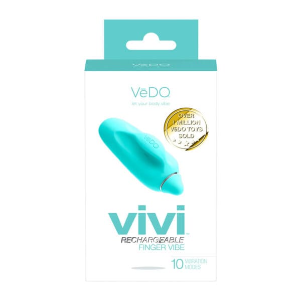 Buy a VeDO Vivi Finger Vibe  Turquoise vibrator.