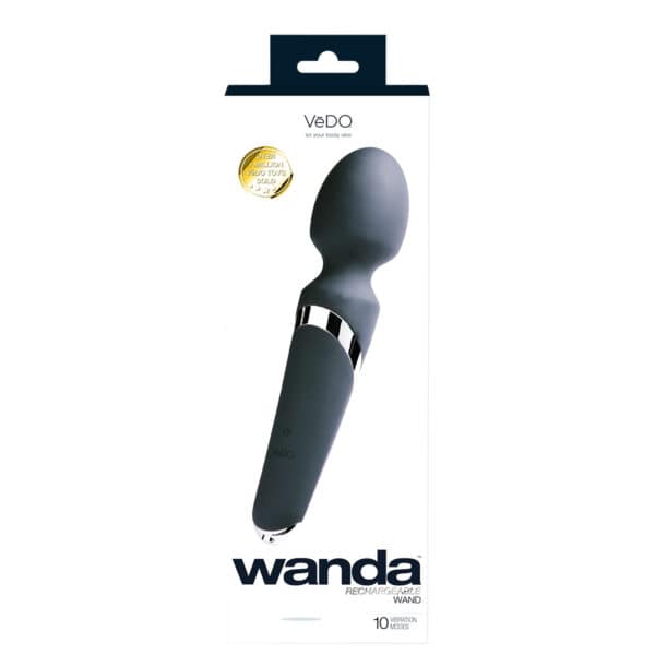 Buy a VeDO Wanda Wand  Black vibrator.