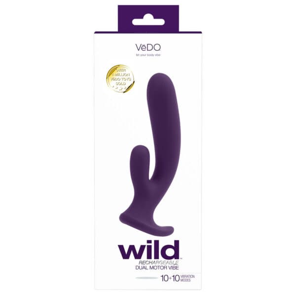 Buy a VeDO Wild Duo Vibe  Purple vibrator.