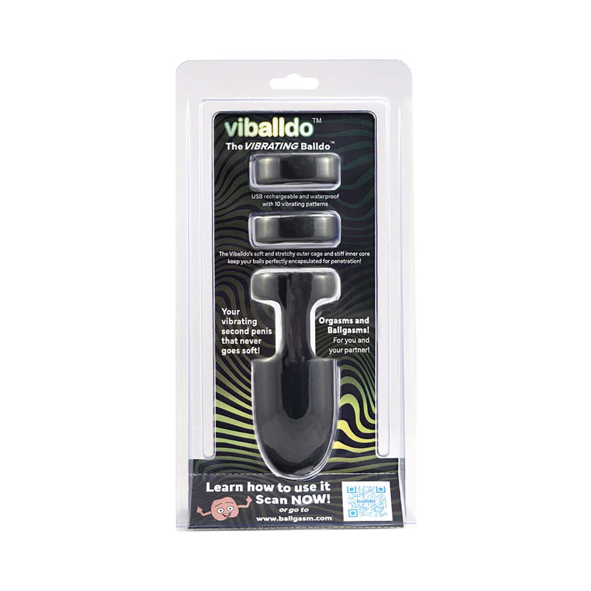 Buy a ViBalldo  Black vibrator.