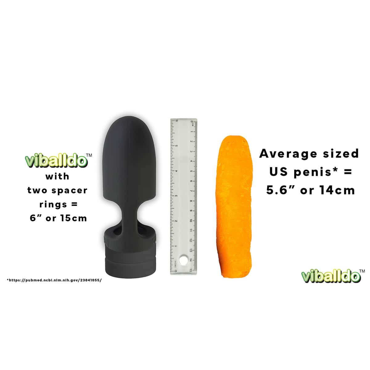 Buy a ViBalldo  Black vibrator.