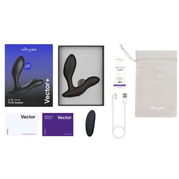 Buy a WeVibe Vector+  Charcoal Black vibrator.