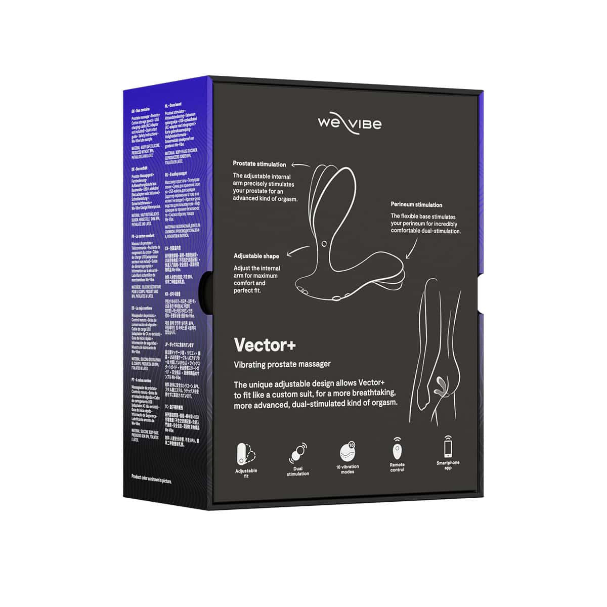 Buy a WeVibe Vector+  Charcoal Black vibrator.