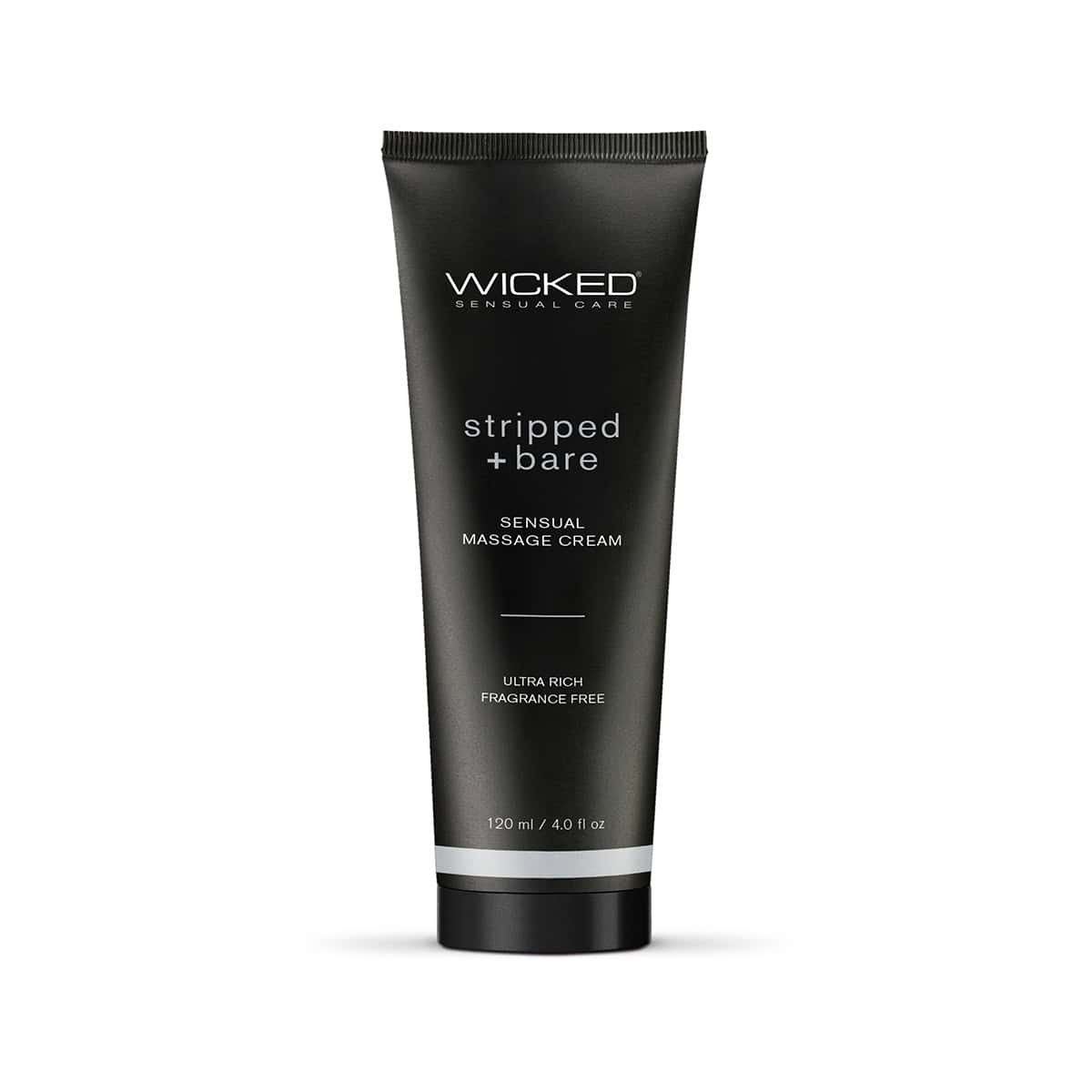 Buy and try Wicked Massage Cream Stripped Bare 4oz intimate lotion for daily self care by Wicked Sensual Care