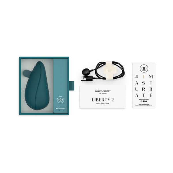 Buy a Womanizer Liberty 2 Dark Petrol vibrator.