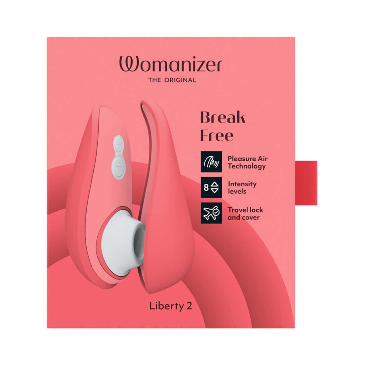 Buy a Womanizer Liberty 2 Vibrant Rose vibrator.