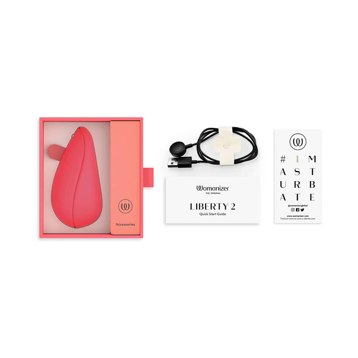 Buy a Womanizer Liberty 2 Vibrant Rose vibrator.