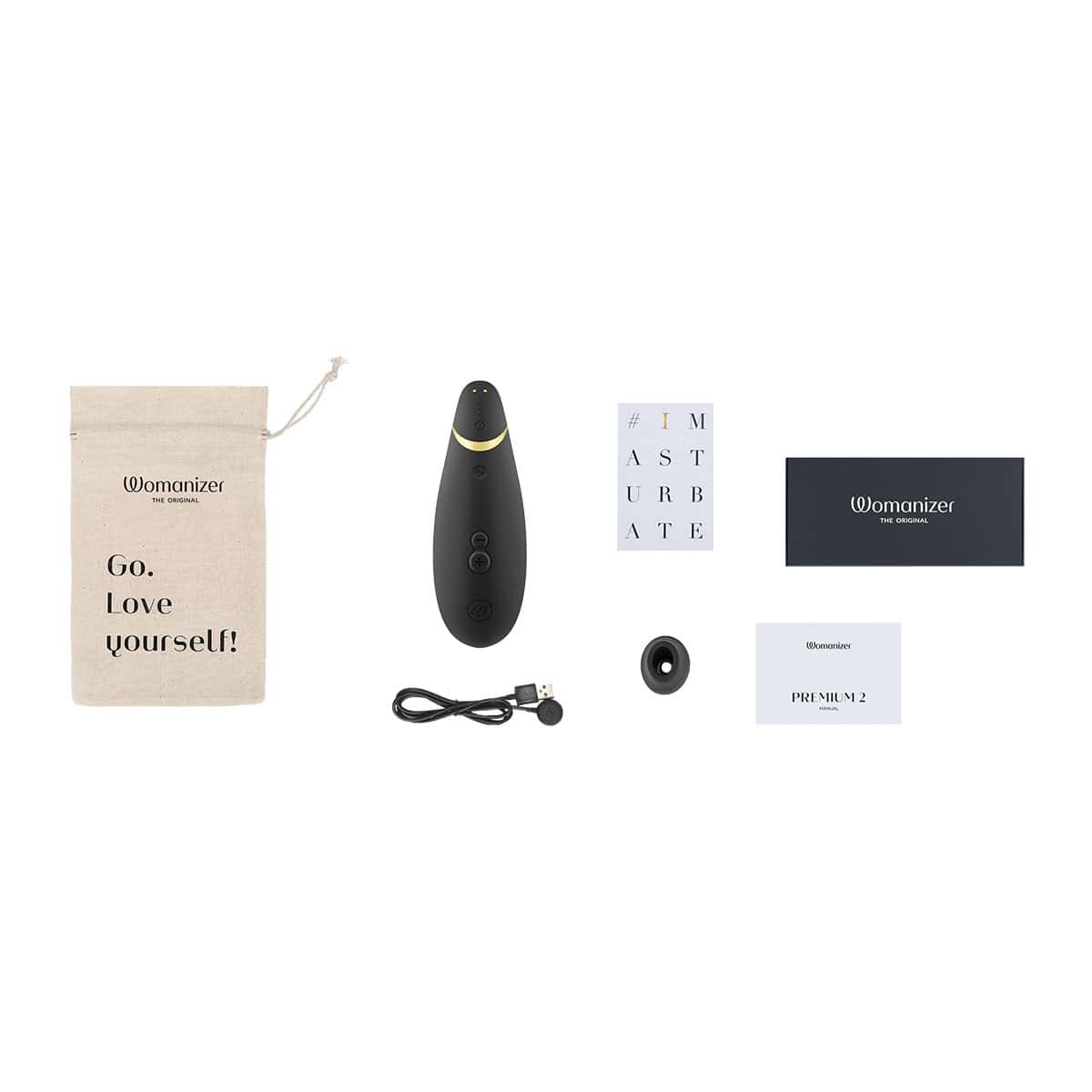 Buy a Womanizer Premium 2  Black vibrator.