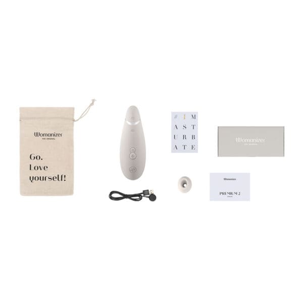 Buy a Womanizer Premium 2  Warm Gray vibrator.