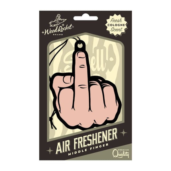 Buy  Wood Rocket Air Freshener Middle Finger book for her.