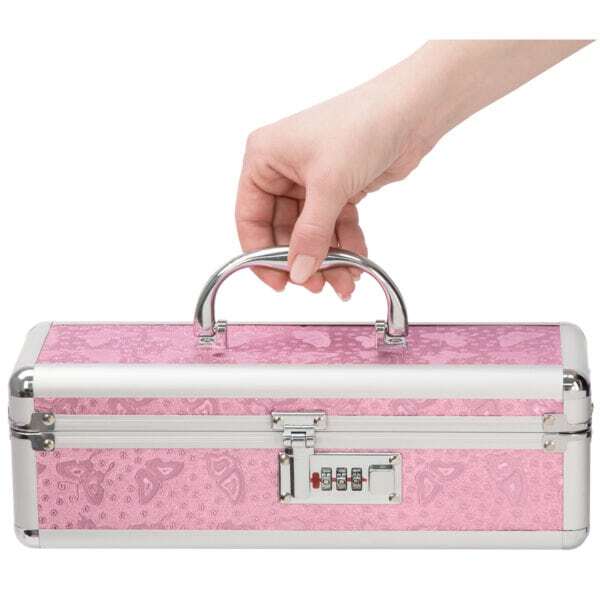 Buy and try  Lockable Toy Box Medium Pink sex toy storage by BMS