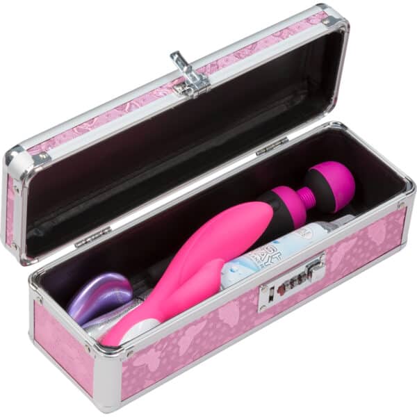 Buy and try  Lockable Toy Box Medium Pink sex toy storage by BMS